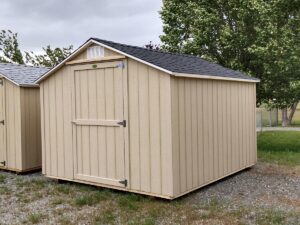 10 x 12 Standard Ranch shed in Almond