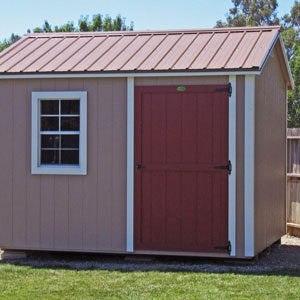 Ranch Shed with Door Accents