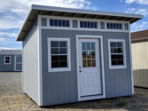 Premium Lean-To Shed in grey