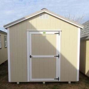 Premium Ranch shed with shelves and metal roof